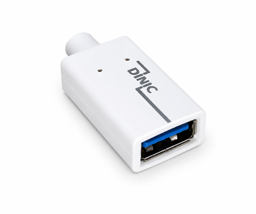 USB-C-sovitin tyyppi C 3.0 A pistorasiaan, OTG-yhteensopiva, valkoinen, 0.20m, polybag -pussi