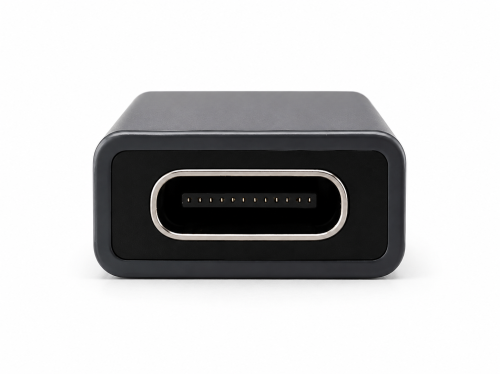 Adapter, USB A-stik til USB C-stik aluminium, space grey, DINIC Box