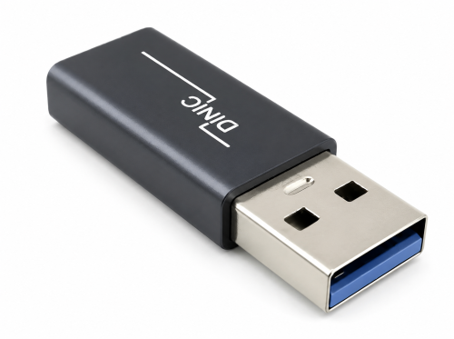 Adapter, USB A-stik til USB C-stik aluminium, space grey