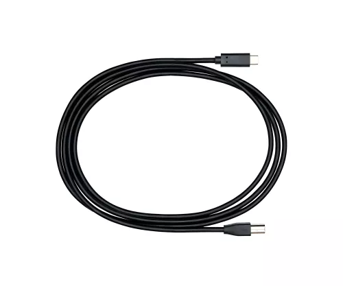 USB Kabel Typ C auf USB 2.0 B Stecker, schwarz, DINIC Polybag, 2,00m