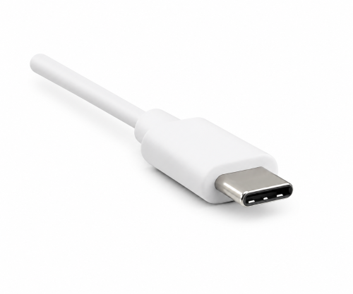 Cavo USB tipo C a spina USB 2.0 B, bianco, 2,00 m, confezione blister DINIC
