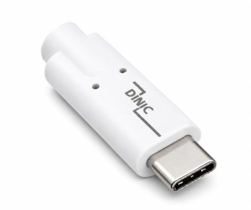 Dátový a nabíjací kábel USB 3.2, typ zástrčky C-C, podporuje nabíjanie 100 W (20 V/5 A), biely, DINIC box s euro otvorom, 0,50 m