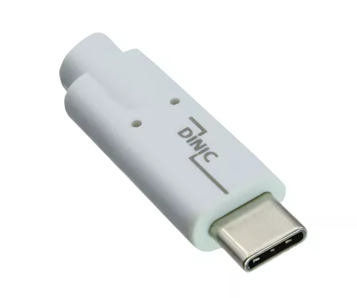 USB 3.2 Daten u. Ladekabel, Typ C-C Stecker, unterstützt 100W (20V/5A) Aufladung, weiß, DINIC Polybag, 0,50m