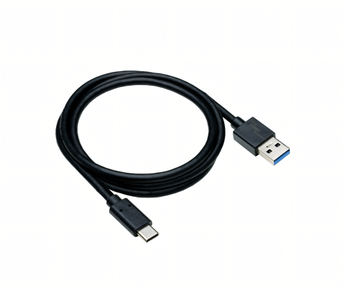 USB 3.1 cable type C - 3.0 A data and charging cable, 5Gbps, 3A charging, black, DINIC polybag, 1m