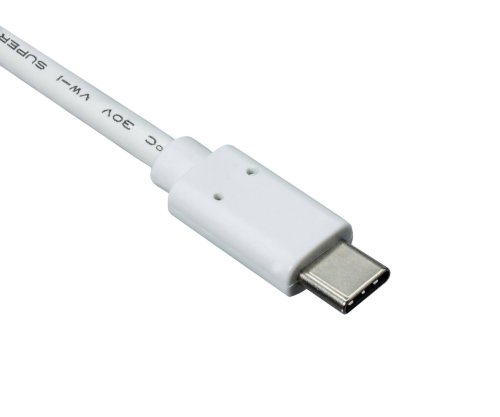 USB 3.1 Kabel Typ C - 3.0 A , weiß, 5Gbps, 3A charging, 1m, Polybag