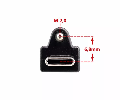 USB 3.1 cable type C+locking - USB 3.0 A , 2m USB C-A cable with locking mechanism on type C plug
