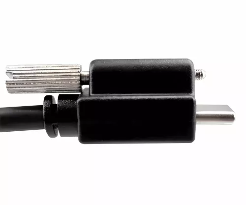 USB 3.1 cable type C+locking - USB 3.0 A , 2m USB C-A cable with locking mechanism on type C plug
