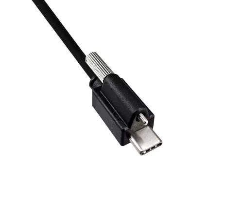 USB 3.1 cable type C+locking - USB 3.0 A , 2m USB C-A cable with locking mechanism on type C plug