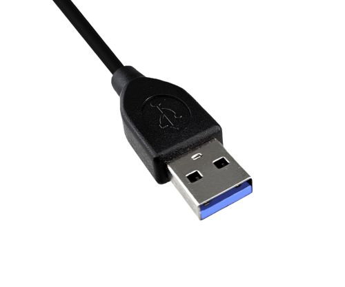 Cabo USB 3.1 tipo C+bloqueio - USB 3.0 A, cabo USB C-A com mecanismo de bloqueio na ficha tipo C, preto, 2m