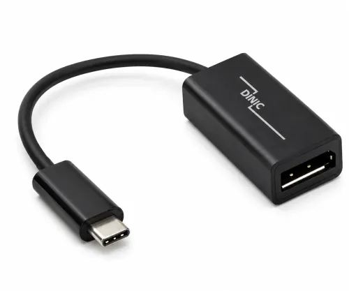 Adattatore USB 3.1 Tipo C maschio a DisplayPort femmina, 4K*2K@60Hz, nero, DINIC Polybag