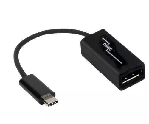 Adapter USB 3.1 Typ C Stecker auf DisplayPort Buchse, 4K*2K@60Hz, schwarz, Polybag