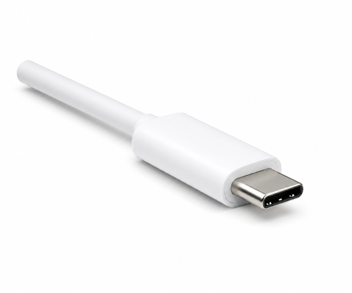 Cabo USB 3.1 com conector tipo C para conector HDMI, 4K2K a 60 Hz, HDCP, HDR, branco, caixa DINIC com orifício europeu, comprimento 1,00 m