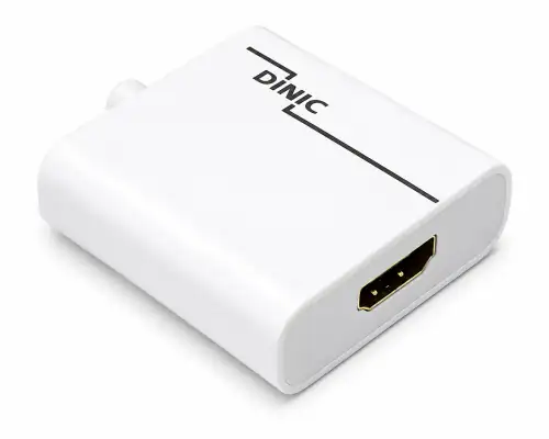 Adapter USB type C plug to HDMI socket, 4K*2K@60Hz, HDR, white, DINIC polybag