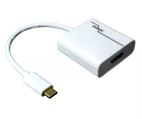 Adapter USB Type C male to HDMI female, 4K*2K@60Hz, HDR, white, polybag