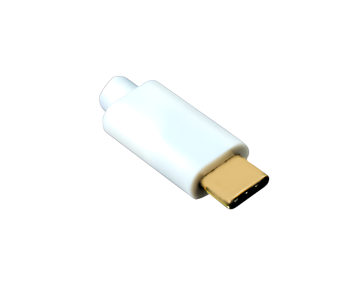 Sovitin USB-tyypin C-pistoke HDMI-liitäntään, 4K*2K@60Hz, HDR, valkoinen, DINIC-polypussi