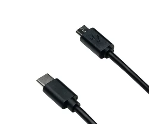 USB 3.1 cable type-C plug to micro B plug, black, 0.50m, DINIC polybag