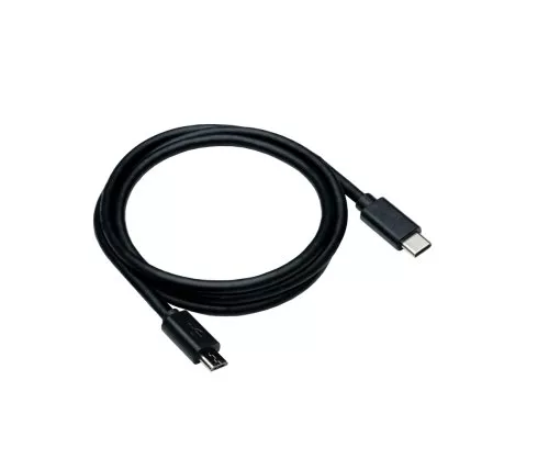 Cable USB 3.1 de conector tipo C a conector micro B, negro, 1,00 m, DINIC polybag