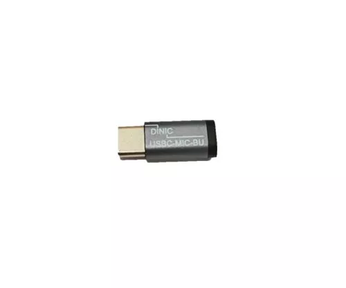 Adapter, USB C-stik til Micro USB-stik aluminium, space grey, DINIC Box