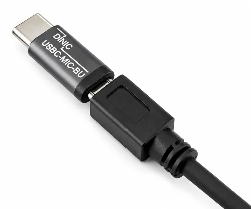 Адаптер, USB C щепсел към micro USB гнездо, алуминий, космическо сиво, DINIC кутия с евроотвор