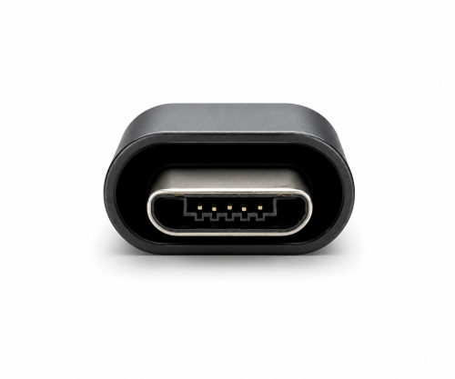 Adaptateur, Micro mâle vers USB C femelle, Box Alu, space gris, DINIC Box