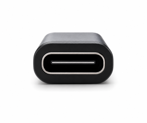 Adaptateur, Micro mâle vers USB C femelle Alu, space gris