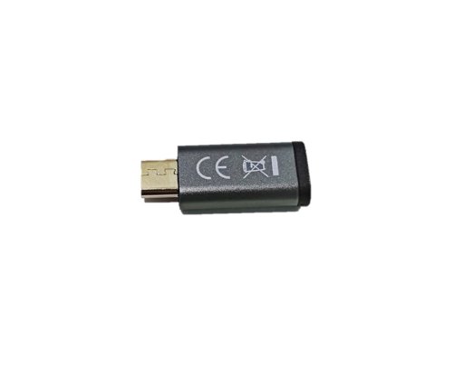 Adapter, Micro male to USB C female aluminum, space grey