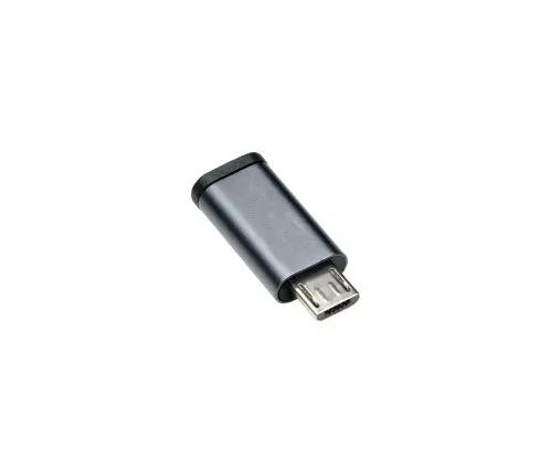 Adaptor, mufă micro la mufă USB C aluminiu, gri spațiu