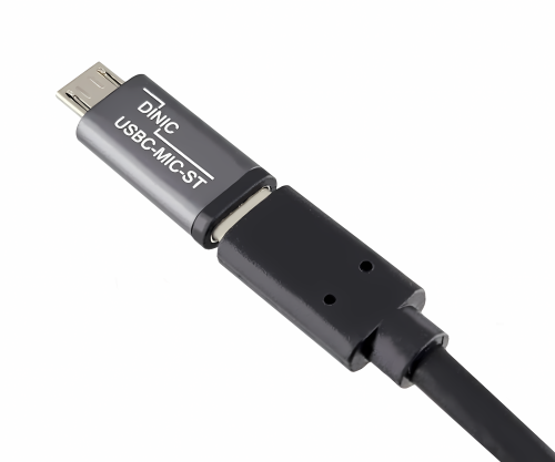 Adapter, Micro Stecker auf USB C Buchse Alu, space grau
