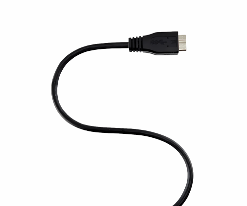 Kabel USB C auf USB 3.0 micro B, schwarz, 0,50m DINIC Polybag
