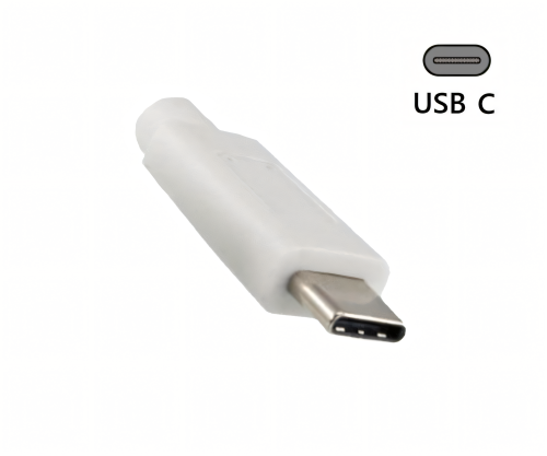 Cable USB 3.1 tipo C - conector USB 3.0 micro B, blanco, caja DINIC con euroagujero, 1,00 m