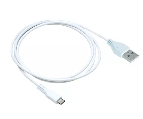 DINIC USB type C to A charging cable, type C to A plug, 5V, 3A, white, DINIC promotional box, 1.5m