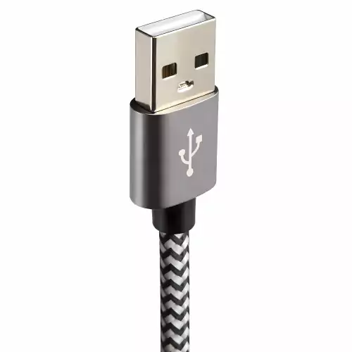 DINIC USB tüüp C-A laadimiskaabel, HQ alumiiniumist pistik, 5 V, 3 A, nailonkaabel, kosmosesinine, sooduspakkumine, 1,00 m