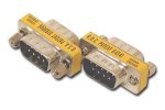 DINIC Adapter DB9 Stecker auf DB9 Stecker, Gender Changer
