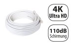 Coaxial TV/SAT laying cable, class A, 110dB, triple shielded, on roll, length 50,00m