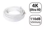 Coaxial TV/SAT laying cable, class A, 110dB, triple shielded, on roll, length 50,00m