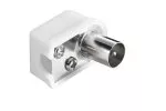 Koaxial Winkelstecker mit Schraubbefestigung