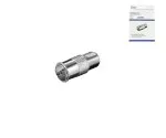 Adapter coaxial socket to F-socket, F-socket to coaxial socket, full metal, DINIC box with Euro hole