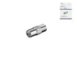 Adapter IEC male to F female, ANT male to SAT female, full metal, DINIC Box