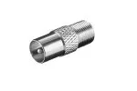 Adattatore da spina IEC a presa F, da spina ANT a presa SAT, completamente in metallo, scatola DINIC con foro Euro