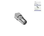 Coaxial connector 9,5mm with screw terminal, metal version for coaxial cable 4,5 - 7,5mm, DINIC Box