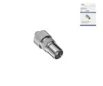 Connecteur coaxial 9,5mm avec raccord à vis, version métallique pour câble coaxial 4,5 - 7,5mm, DINIC Box