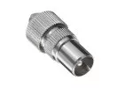 DINIC Koaxial Stecker 9,5mm, mit Schraubanschluss, Metallausführung, für Koaxialkabel 4,5 - 7,5mm