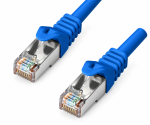 HQ Cat.6 patchkabel PiMF/S-FTP, LSZH, CU, AWG27, blå, DINIC-polybag, längd 5m