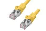 HQ Cat.6 patch cable PiMF/S-FTP, LSZH, CU, AWG27, yellow, DINIC polybag, length 5m