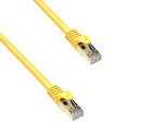 Câble patch Premium Cat.7, LSZH, 2x RJ45 mâles, cuivre, jaune, 0,50m