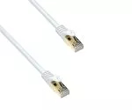 Premium Cat.7 patch cable, LSZH, 2x RJ45 plug, copper, white, 0.50