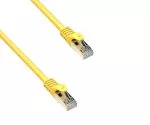 Propojovací kabel Cat.7 Premium, LSZH, 2x zástrčka RJ45, měděný, žlutý, 1,00 m