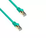 Premium Cat.7 patch cable, LSZH, 2x RJ45 plug, copper, green, 1.00m