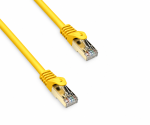 Premium Cat.7-patchkabel, LSZH, 2x RJ45-connectoren, koper, geel, 2,00 m
