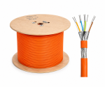 Omrežni inštalacijski kabel Cat.7, PiMF, 100Ohm, 10GB, AWG 23, 1000 MHz, FRNC-B, oranžen, dolžina 500 m